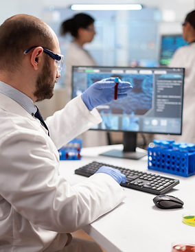 Certified technician performing workplace drug testing services 