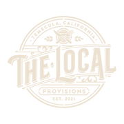 The Local Provisions logo in beige