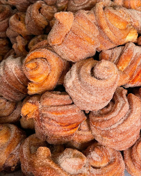 Delicious cinnamon rolls, bakery treats from The Press Espresso at Vail Headquarters in Temecula, CA