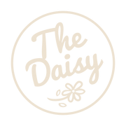 The Daisy logo in beige