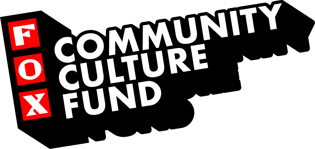 Fox Community Culture Fund block logo in black, red, and white