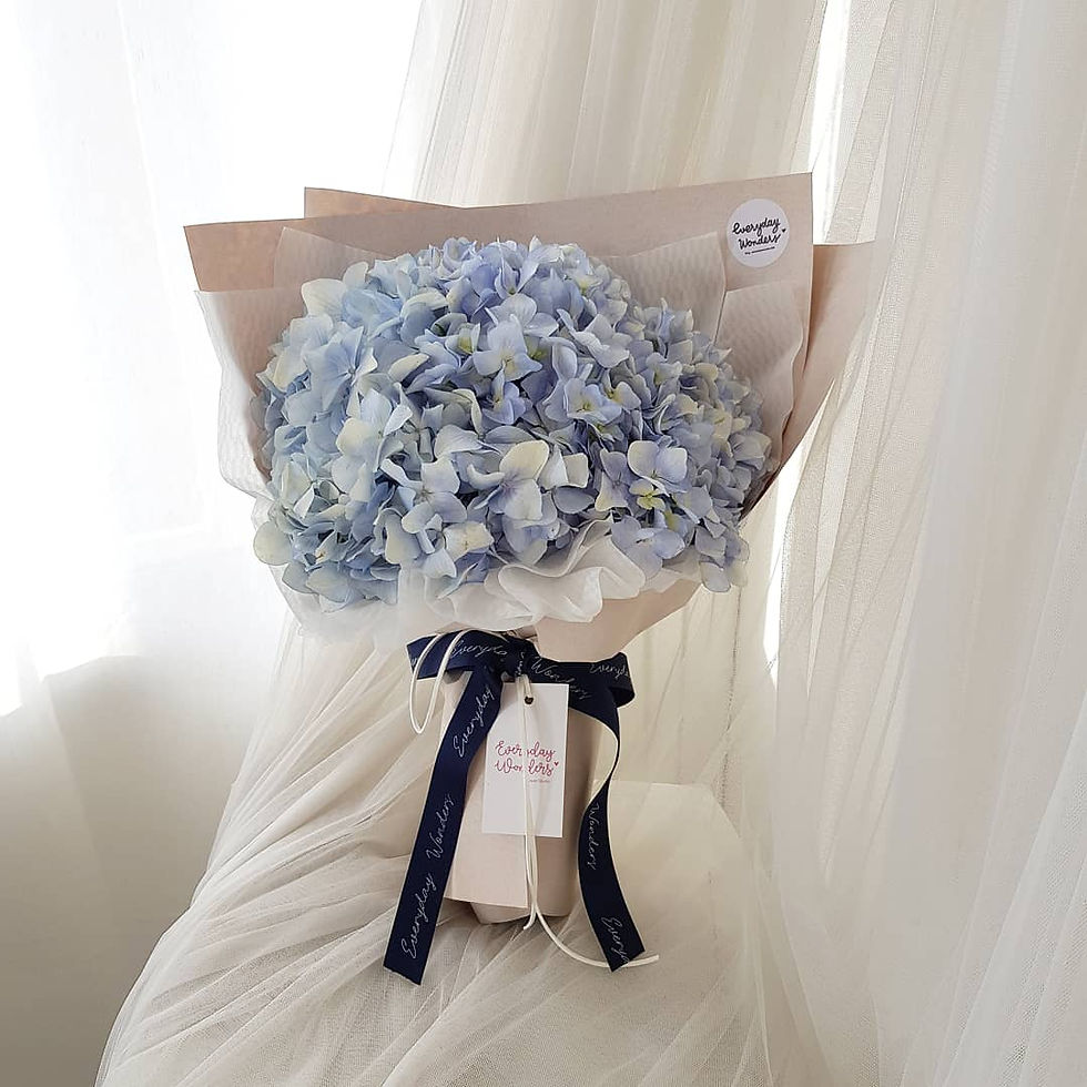 Thumbnail: Hydrangea bouquet size S : Blue