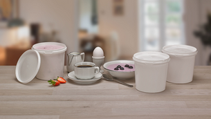 Amcor unveils lightweight UniPak pot for dairy sector