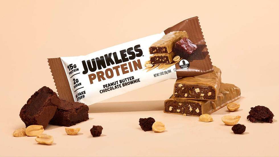 Junkless expands protein bar range with Peanut Butter Chocolate Brownie launch