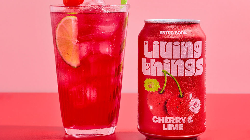 Living Things targets summer demand with Cherry & Lime Prebiotic Soda launch