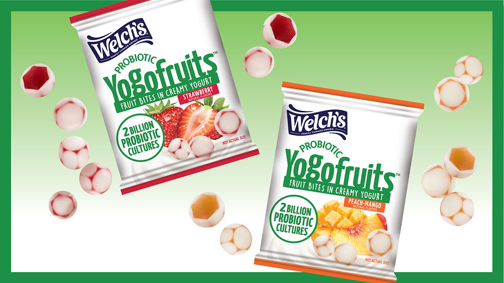 Welch's Fruit Snacks enters functional snacking with probiotic Yogofruits launch