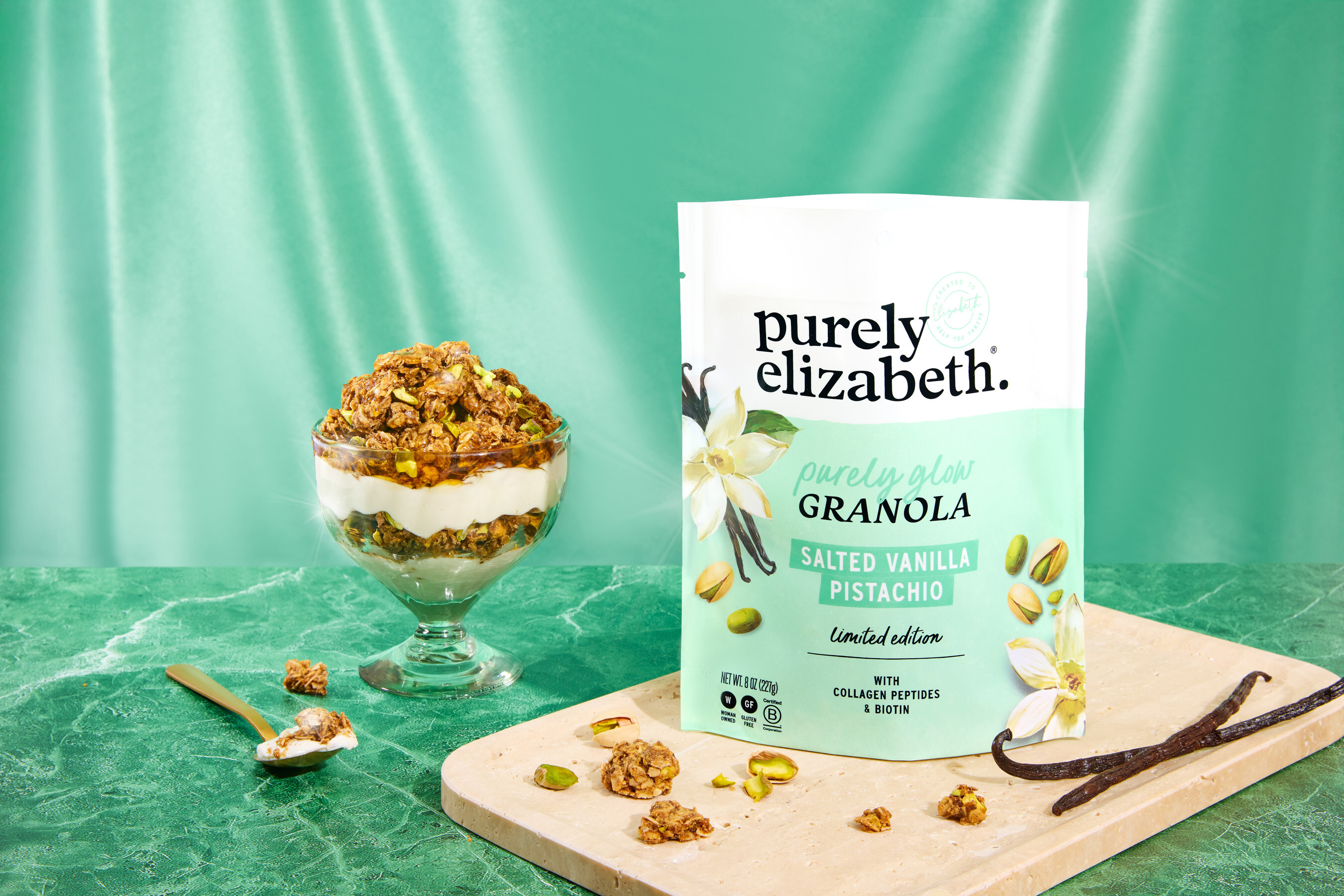 Purely Elizabeth Purely Elizabeth Purely Glow Salted Vanilla Pistachio Granola — product image