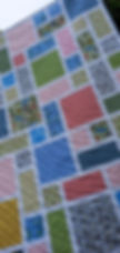 Thumbnail: Handmade patchwork quilt - The Village Pond