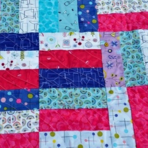 Thumbnail: Handmade patchwork quilt - Cocktail Party
