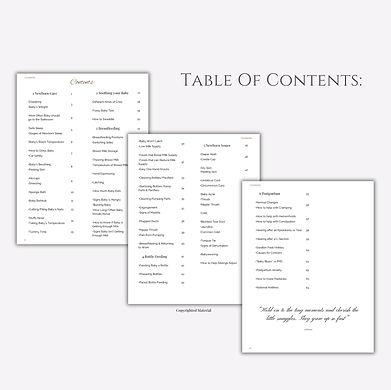 Table of contents