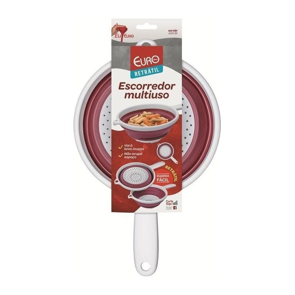 ESCORREDOR MULTIUSO RETRATIL VERMELHO