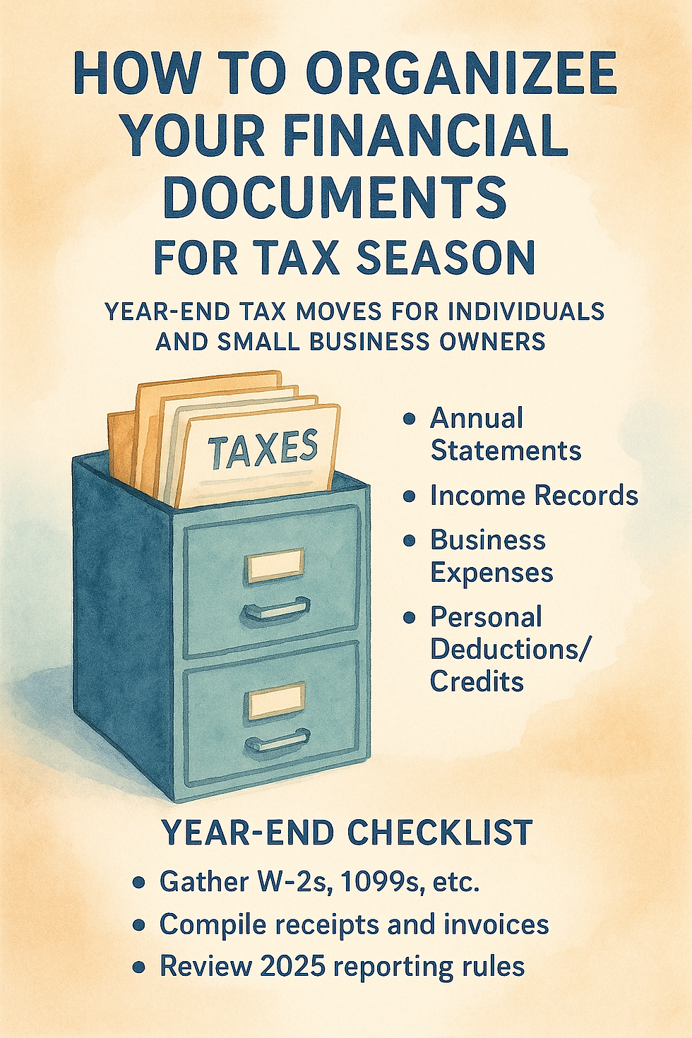 How to Organize Your Financial Documents for Tax Season