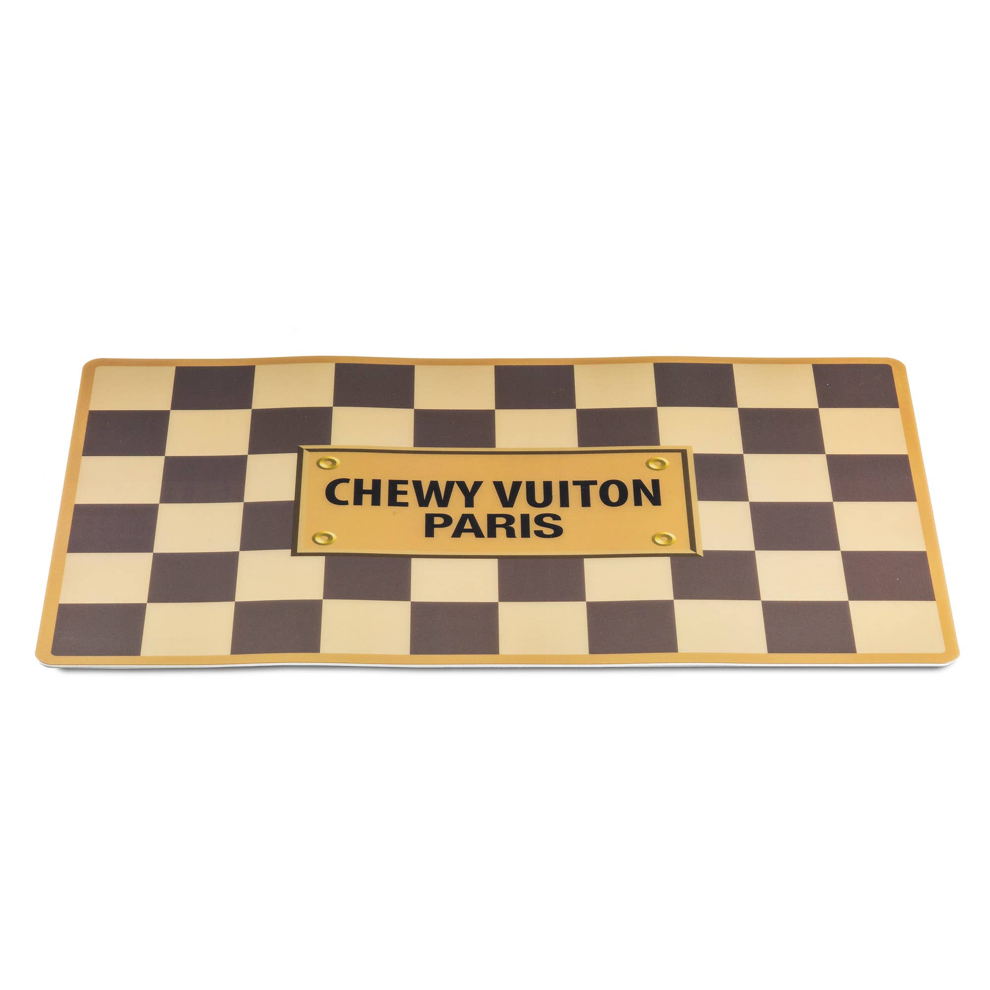 Checkered Chewy Vuitton Placemat
