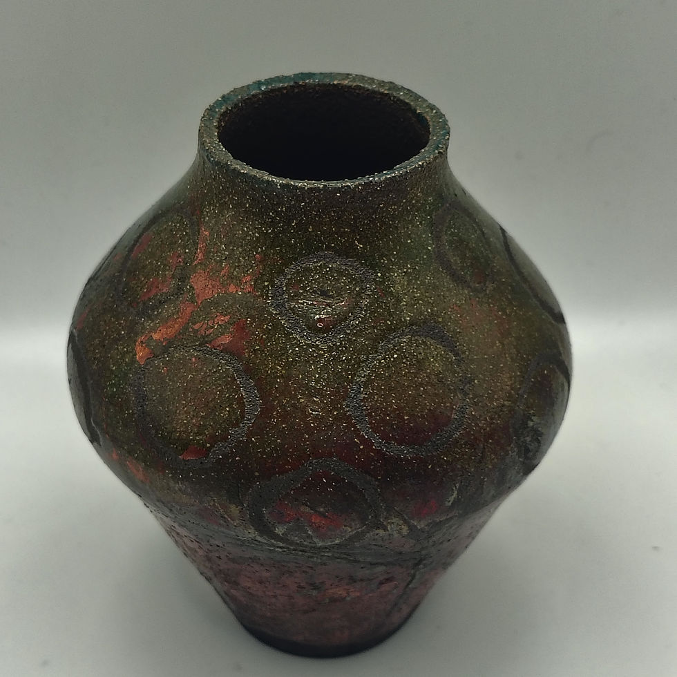 Thumbnail: Raku Green & Copper Pot