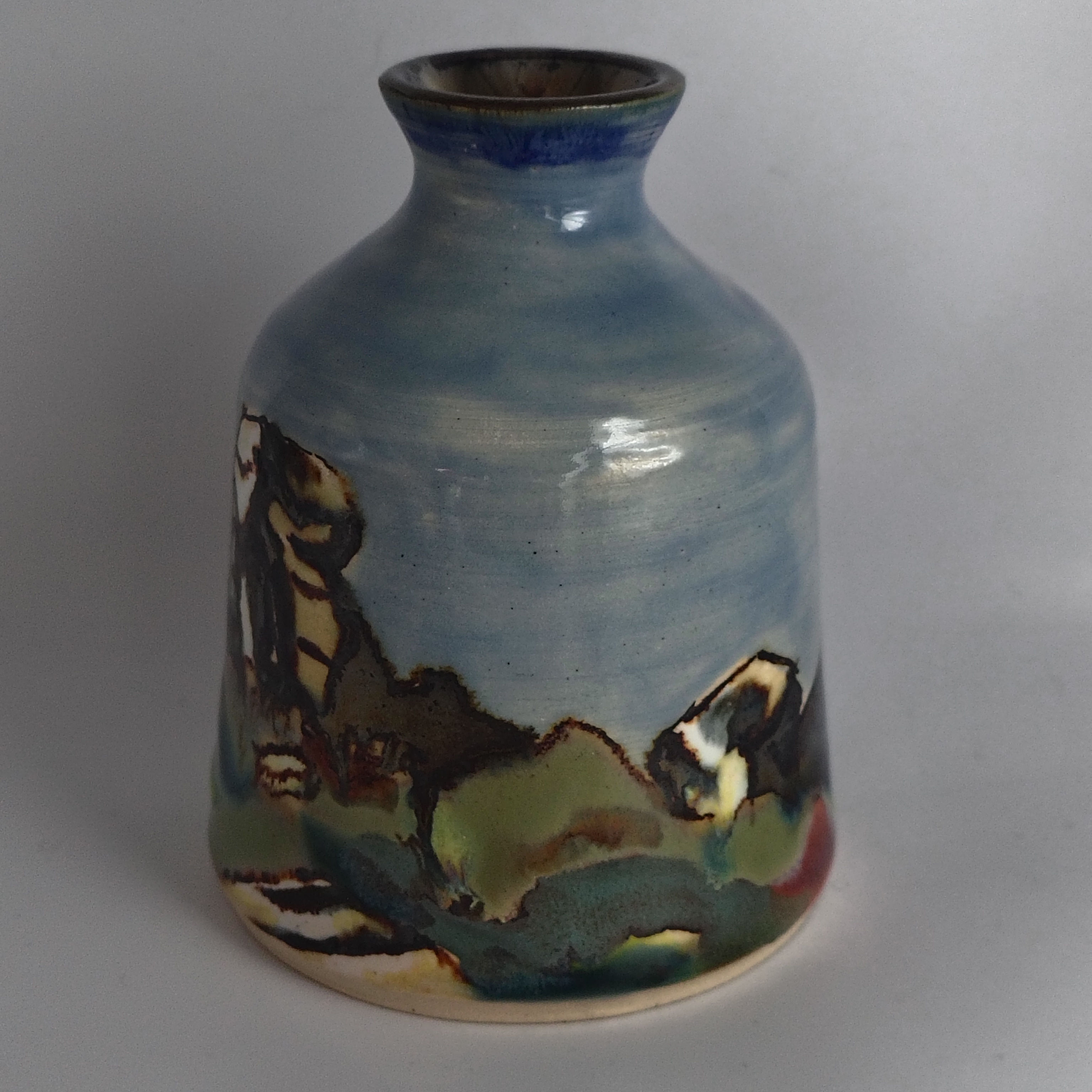 Cow & Calf Handpainted Vase