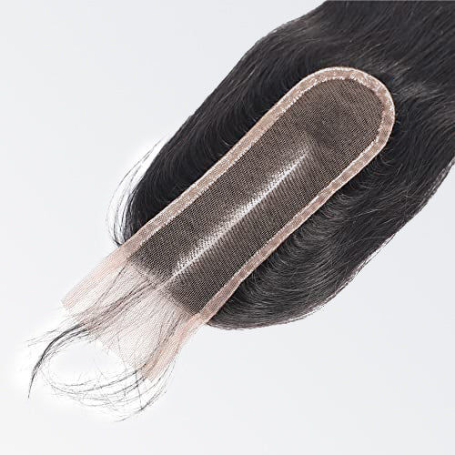 Thumbnail: 12-20 Inches 2" x 6"  Straight Transparent Lace Closure