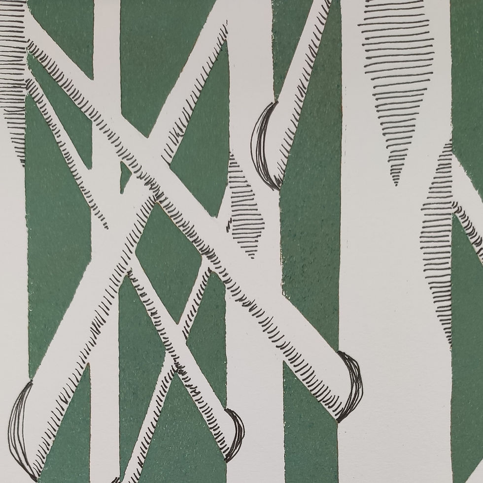 Thumbnail: Print Berkenbosje Groen A4