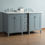 Thumbnail: Tower Modern 60" Grey Double Sink Vanity