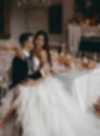 peach and gold wedding