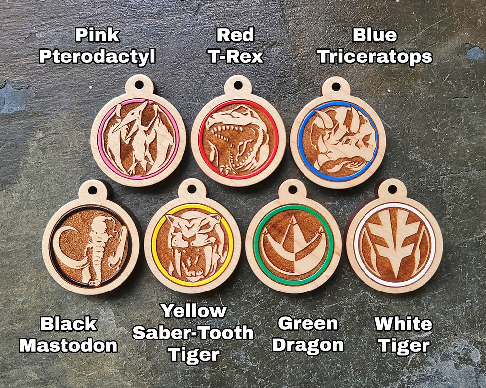 Thumbnail: Mighty Morphin' Pet Tags