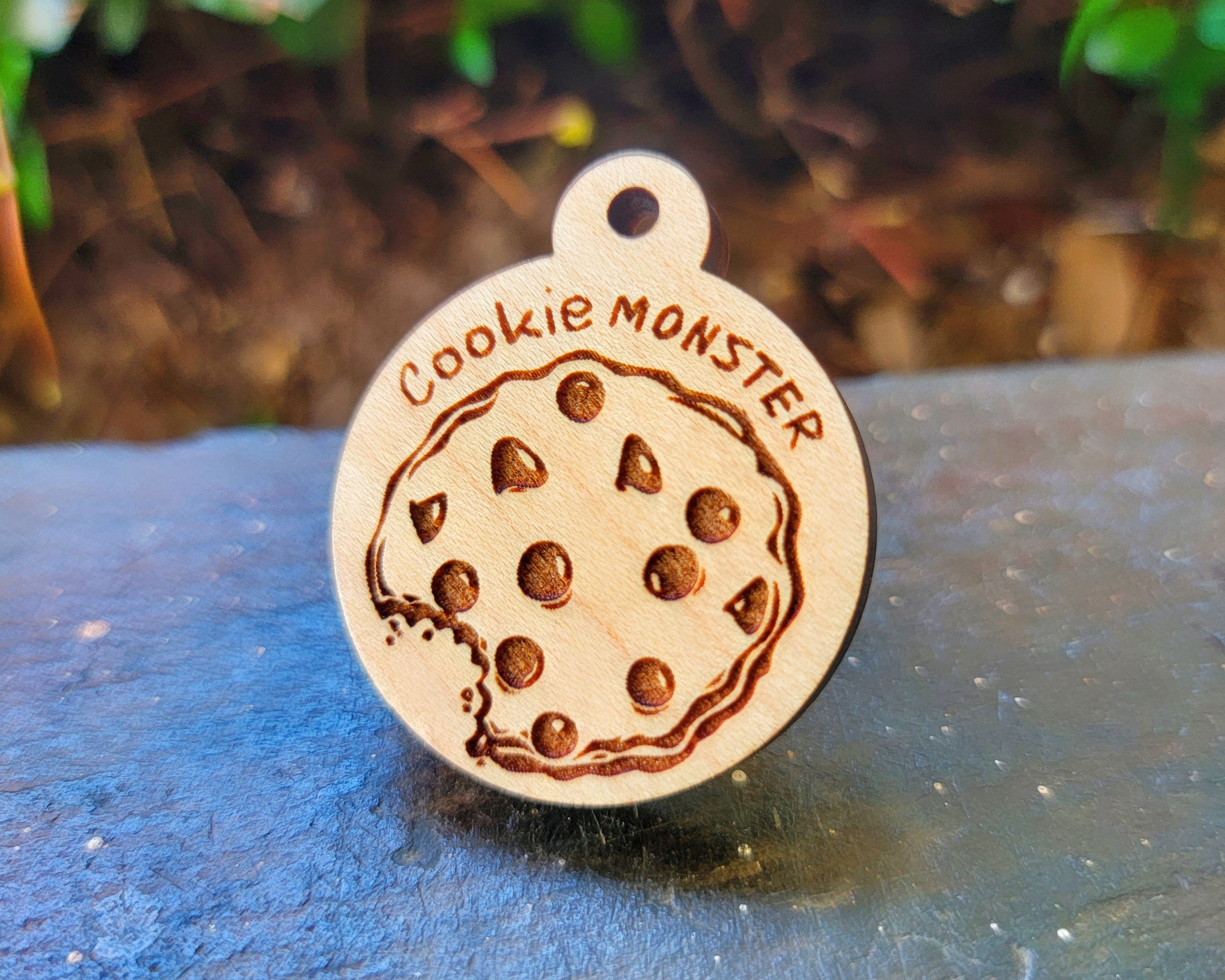 Cookie Monster Pet Tag