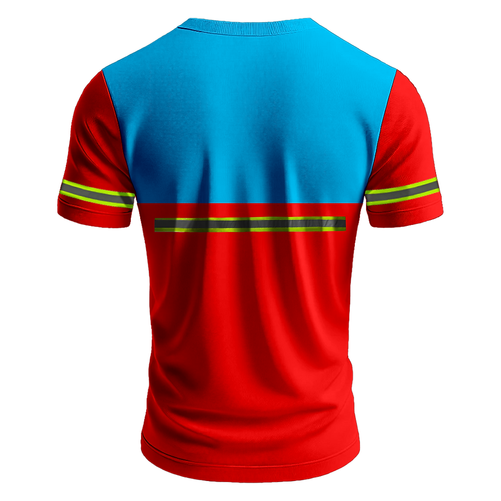 Küçük resim: Nazar Turkuaz Garni Reflektörlü V Yaka T-Shirt (1612)