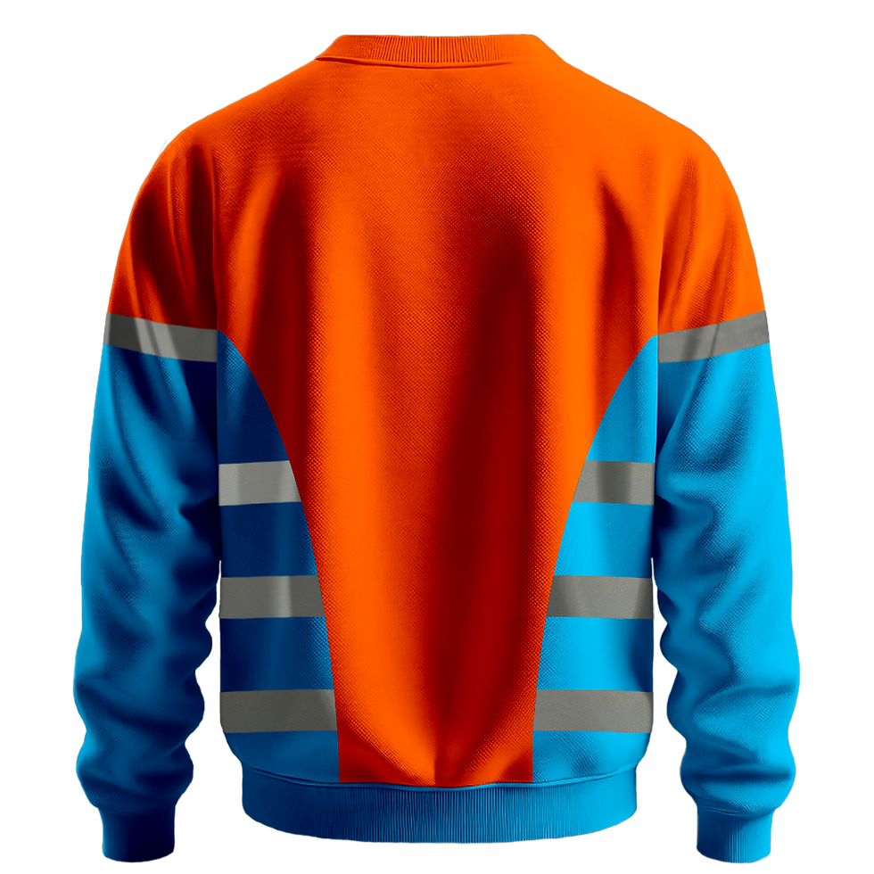 Küçük resim: Nazar Turkuaz Garni Reflektörlü Bisiklet Yaka Sweatshirt (7627)