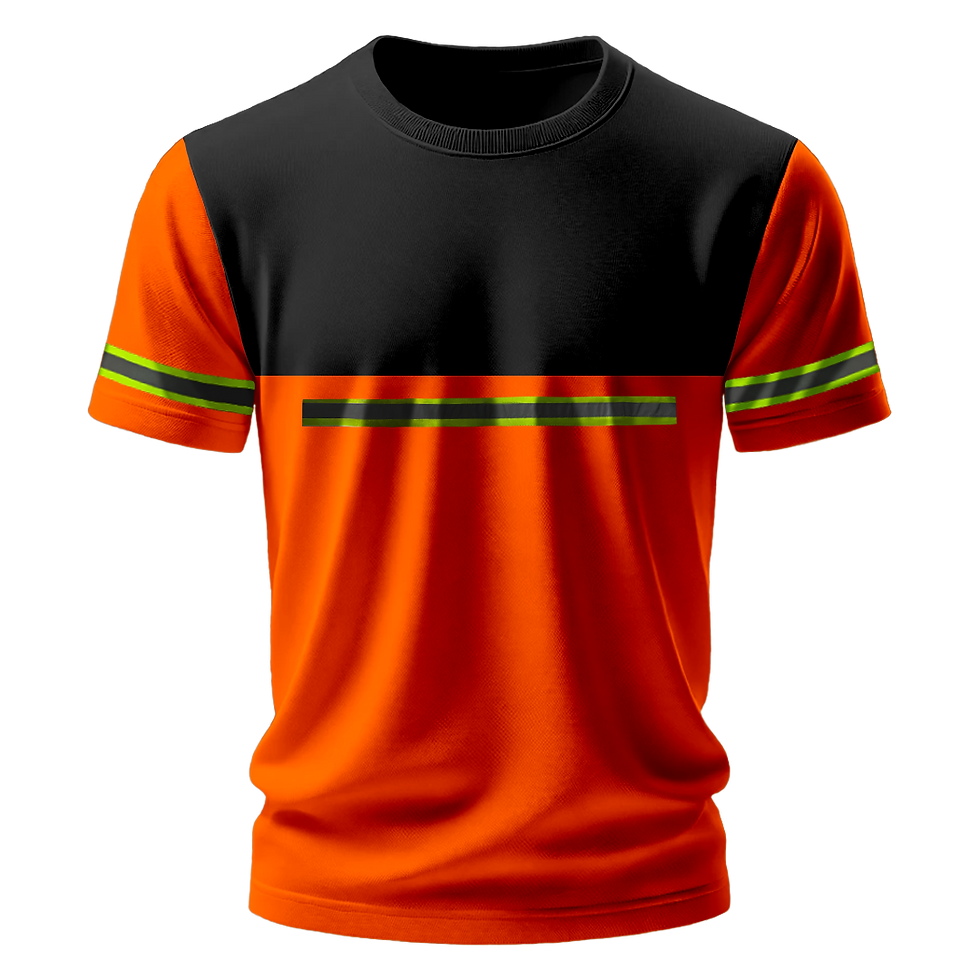Küçük resim: Nazar Siyah Garni Reflektörlü Bisiklet Yaka T-Shirt (1415)