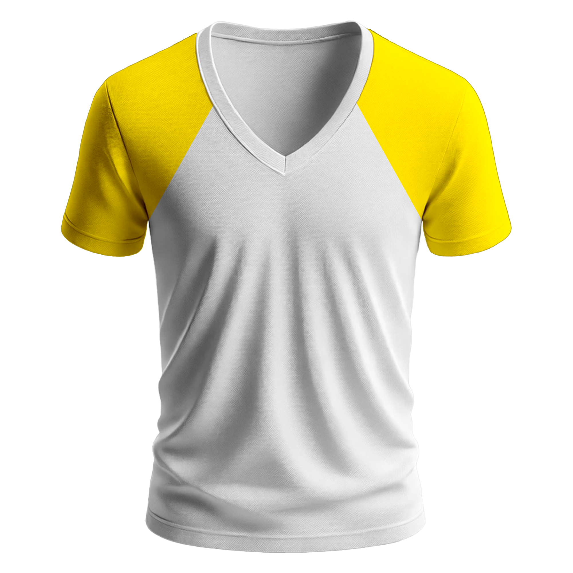 Nazar Sarı Reglan Kol V Yaka T-Shirt (1641)