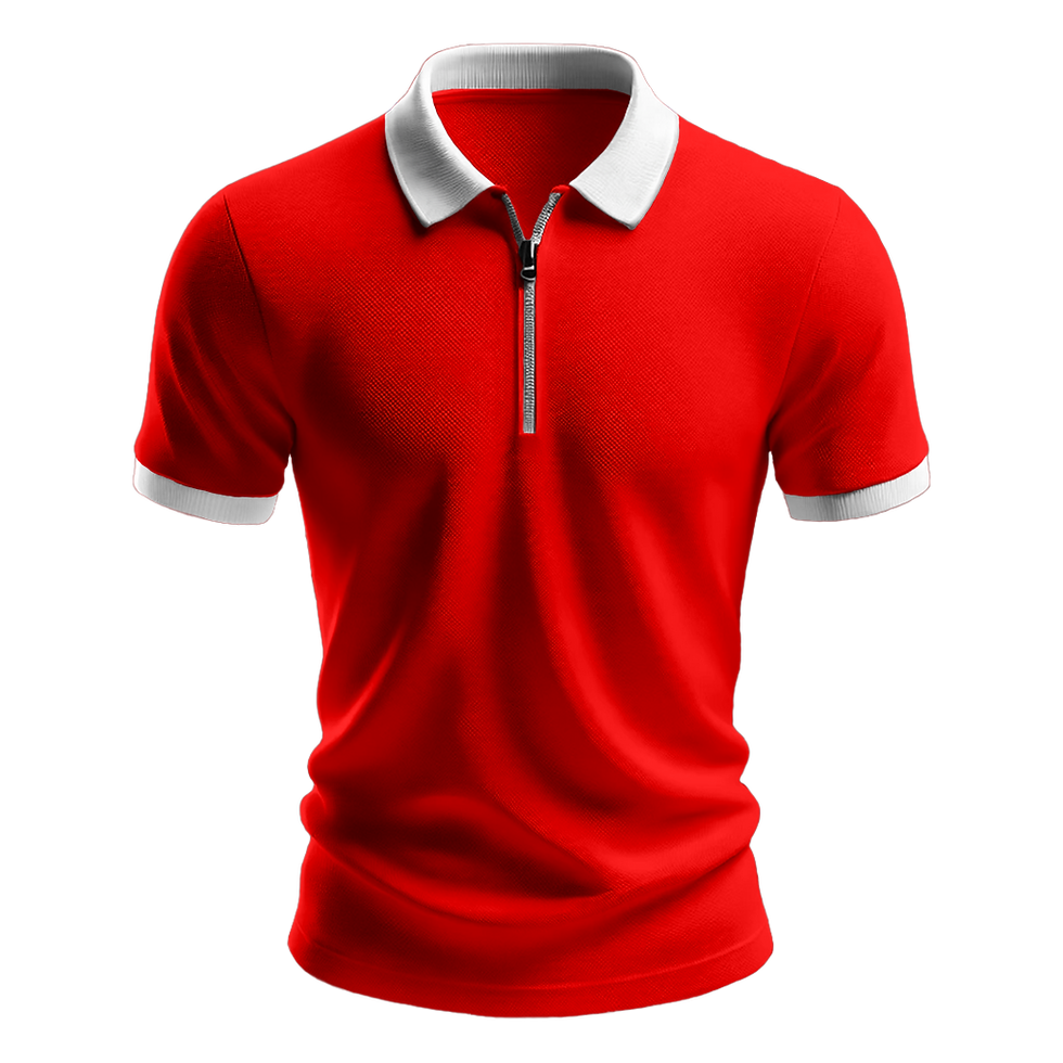 Küçük resim: Nazar Beyaz Ribana Fermuarlı Polo Yaka T-Shirt (1205)