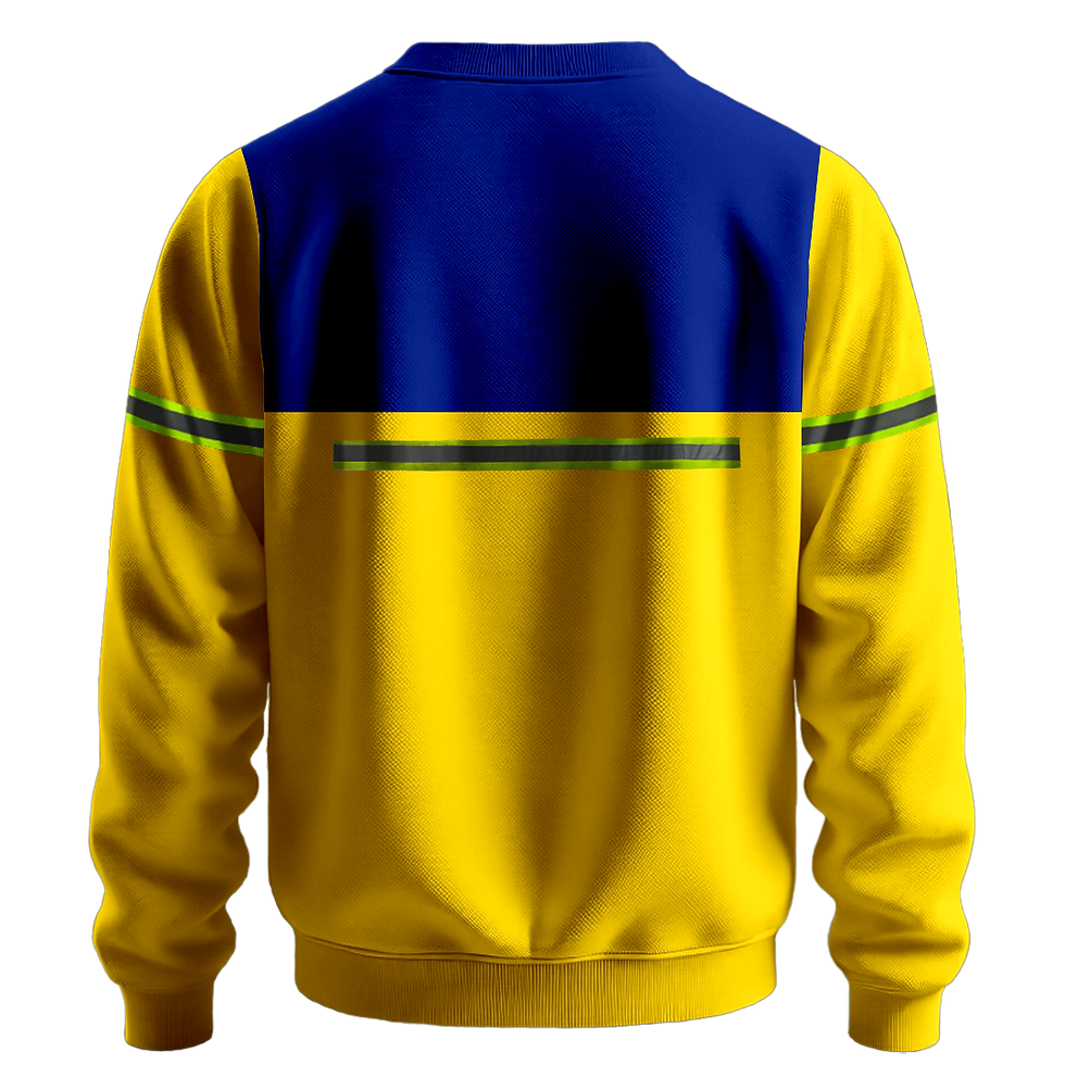 Küçük resim: Nazar Mavi Garni Reflektörlü Bisiklet Yaka Sweatshirt (7619)