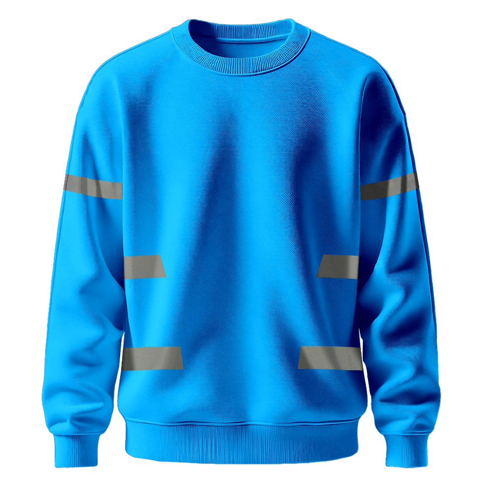 Küçük resim: Nazar Reflektörlü Bisiklet Yaka Sweatshirt (7630)
