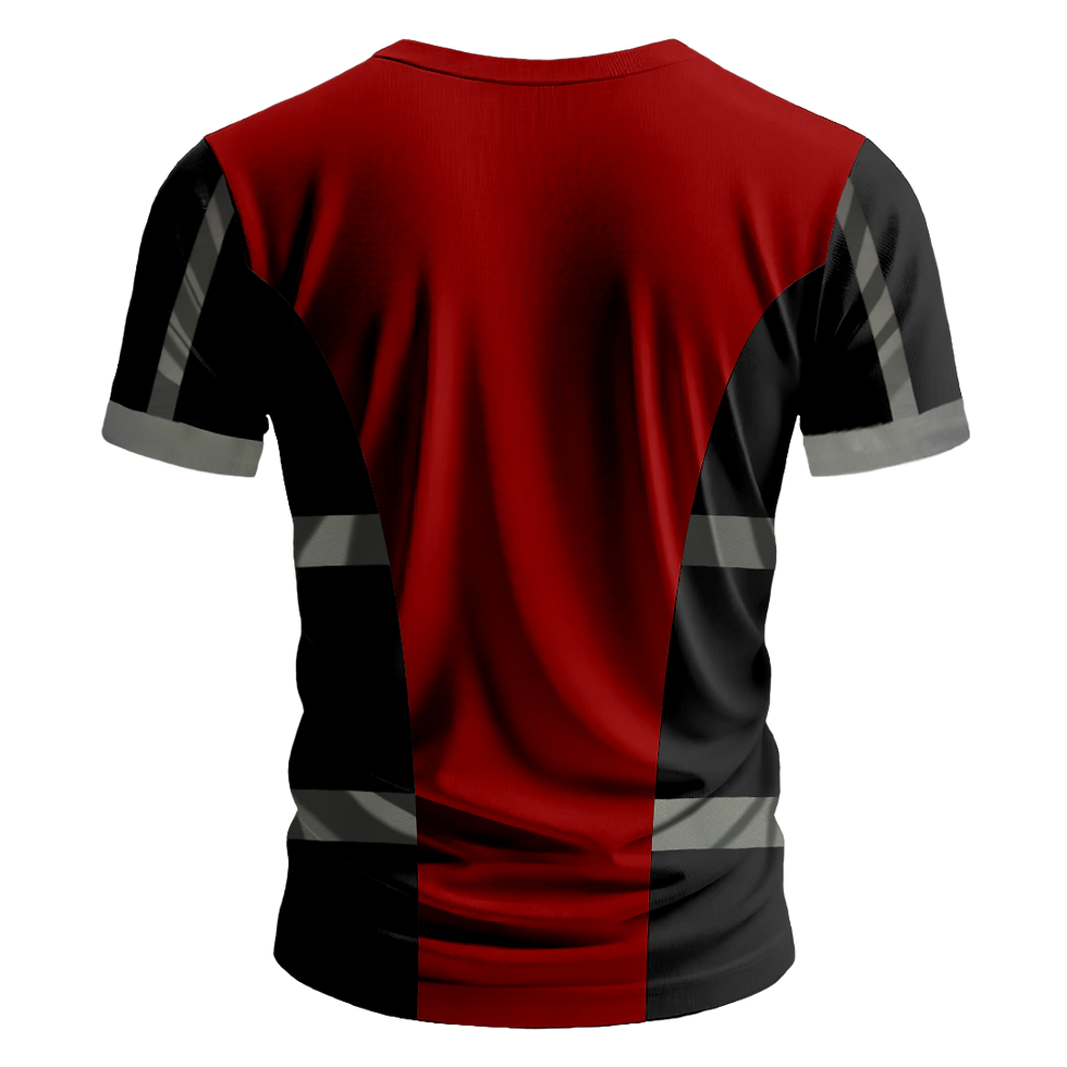 Küçük resim: Nazar Siyah Garni Reflektörlü Bisiklet Yaka T-Shirt (1424)