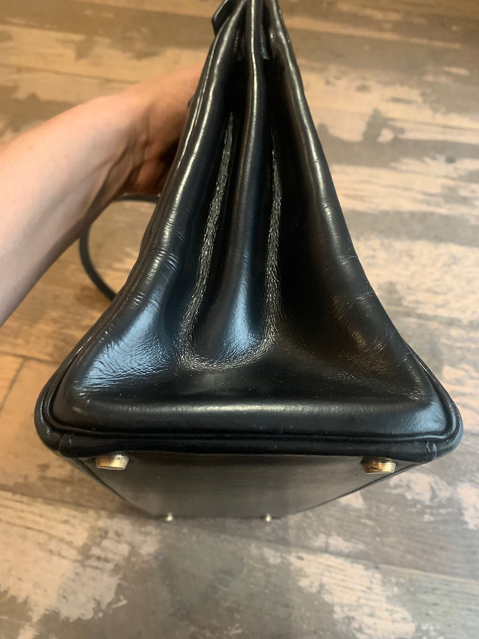 Miniature : Sac Hermès Kelly box noir 32 