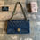 Thumbnail: Sac Chanel Timeless bleu nuit vintage