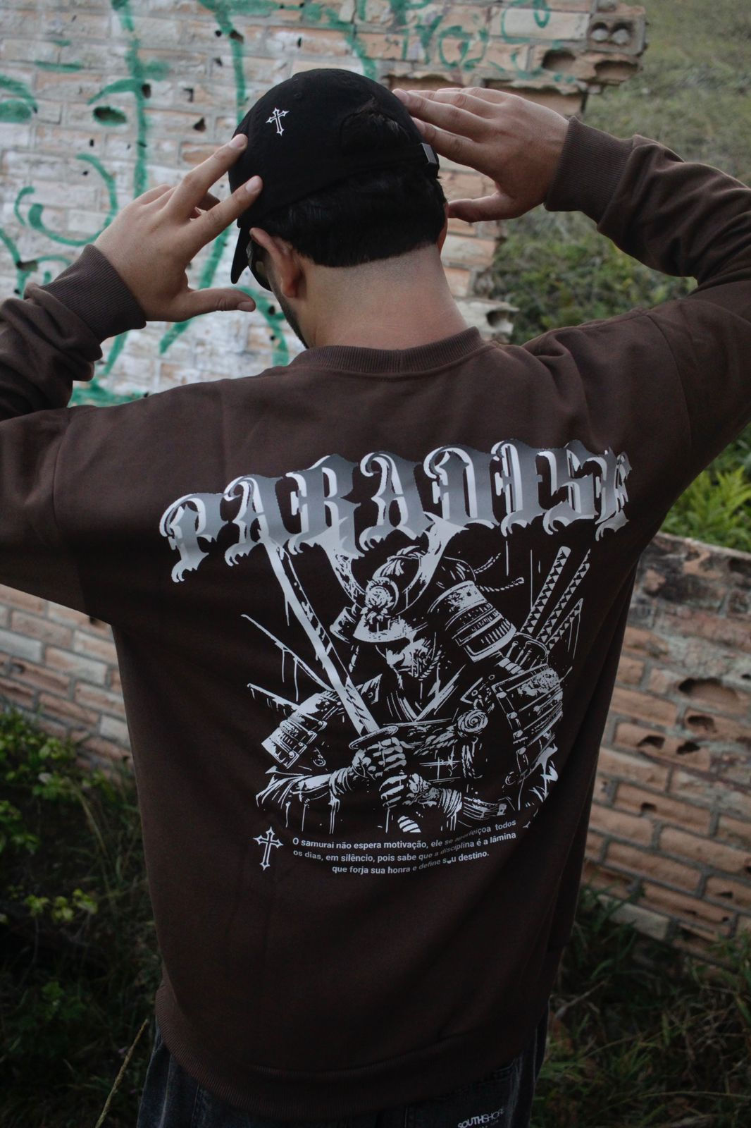 Moletom Careca Samurai Marrom