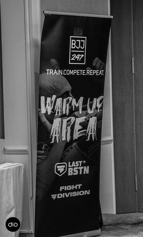 Jiu Jitsu warm up area.