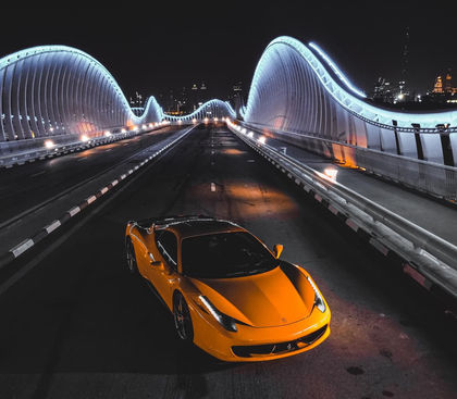 Yellow Ferrari