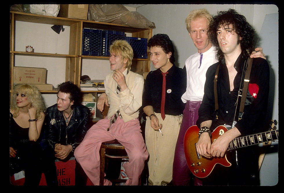 Sid Vicious and the Music Industry Casualties with Nancy backstage at Max's 1978