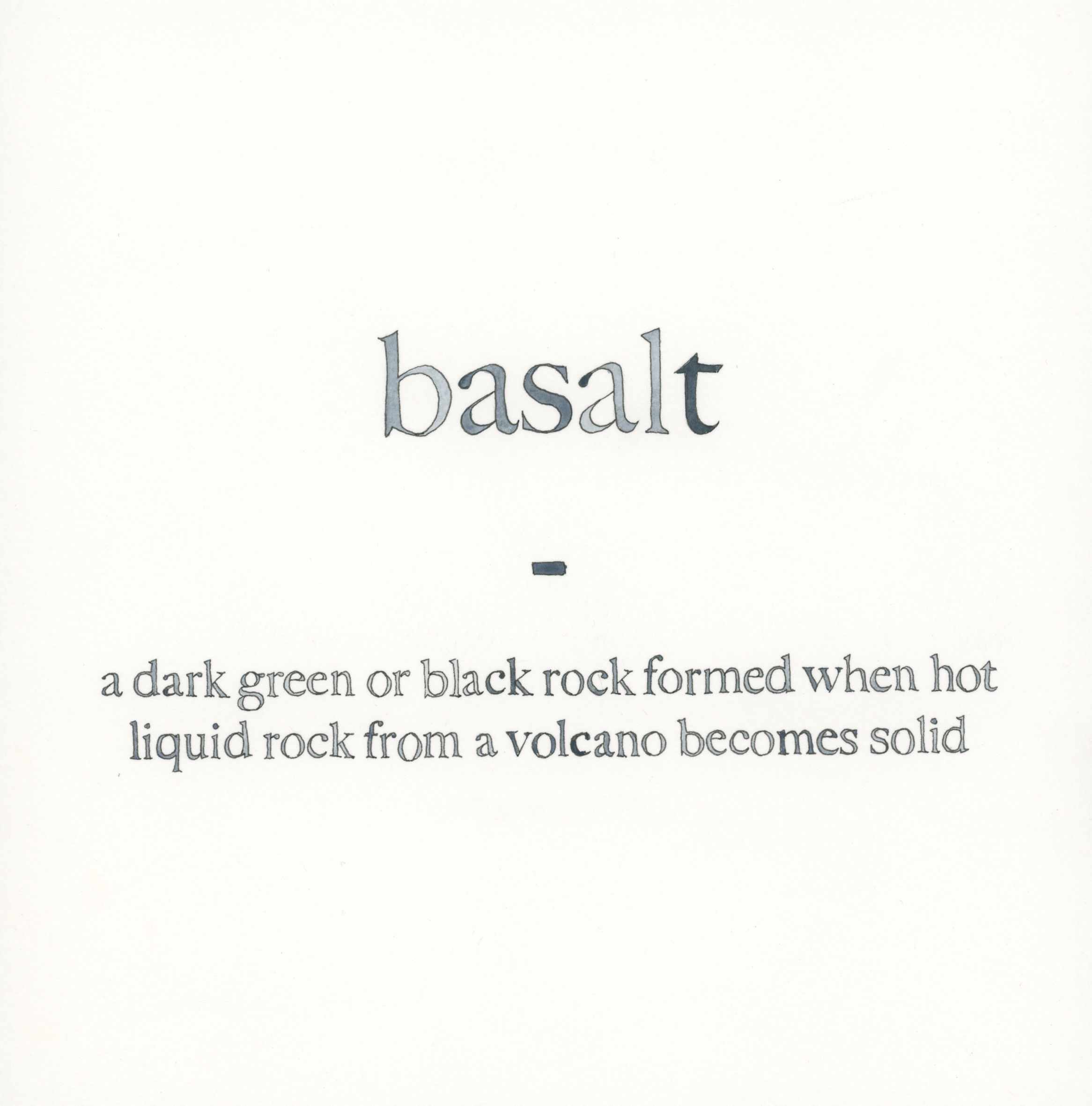 Fragments in the Memory of Place (Basalt), 2021