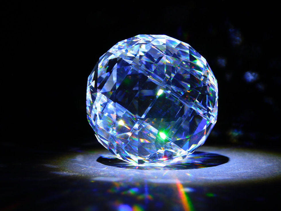 Thumbnail: Ghost Czecherboard Faceted Marble