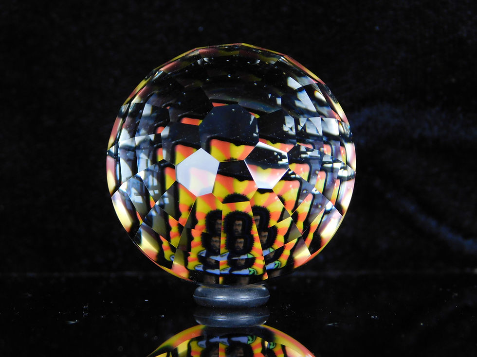 Thumbnail: Faceted Jimi Hendrix marble 