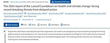 The 2024 report of the Lancet Countdown on health and climate change - facing record-break