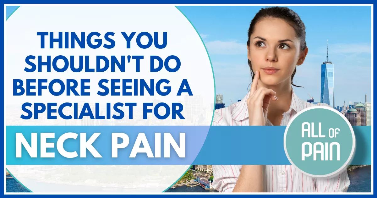 neck pain treatment