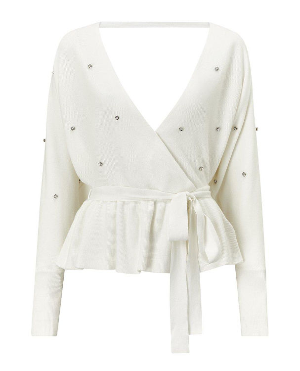 Pikkukuva: KAREN MILLEN Diamante Detail Knitted Jumper (RARE & COLLECTABLE)