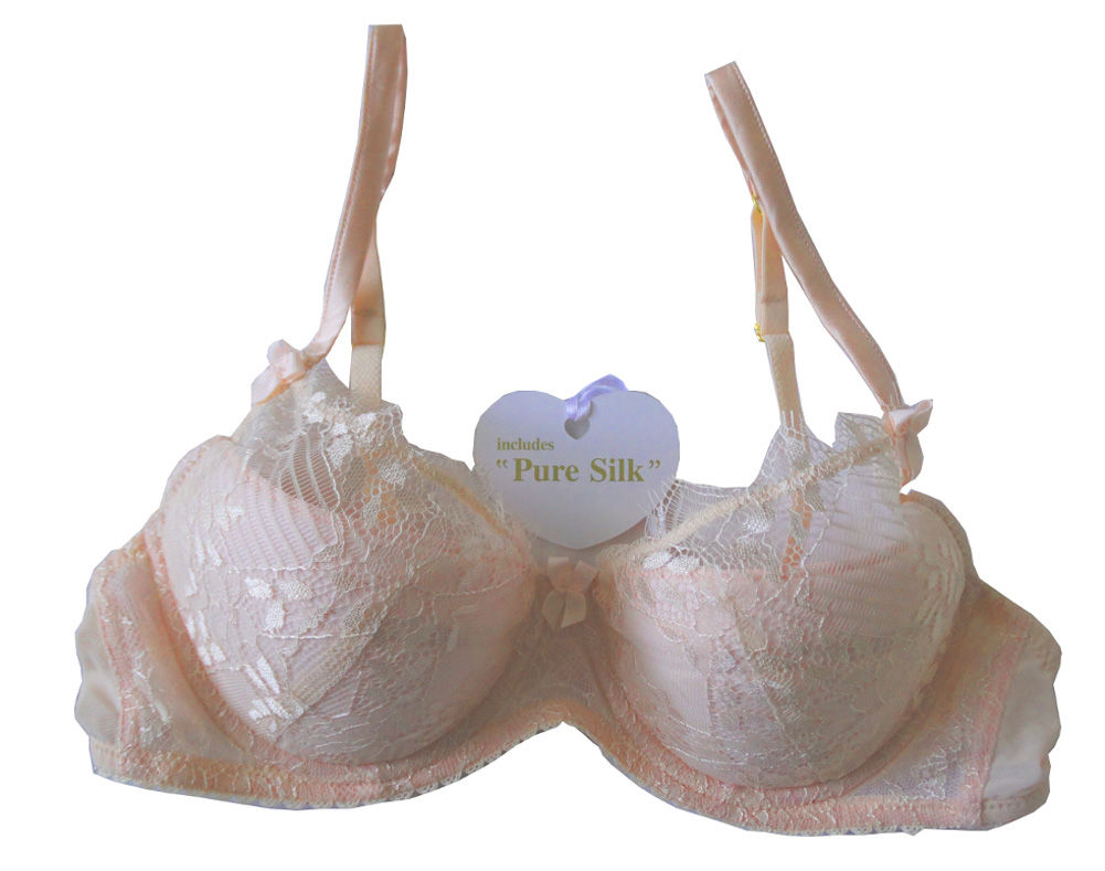 MIMI HOLLIDAY Lace Padded Plunge Underwired Bra (RARE & COLLECTABLE)