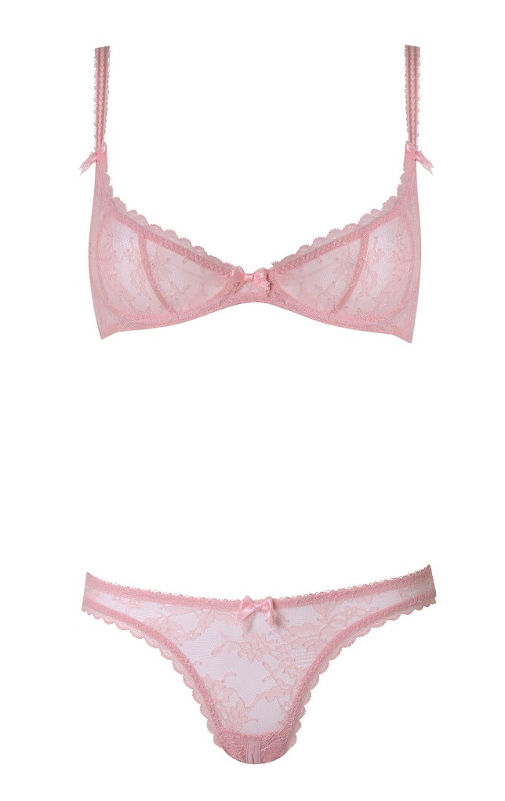 縮圖：AGENT PROVOCATEUR Hinda Demi Cup Plunge Underwired Bra (RARE & COLLECTABLE)
