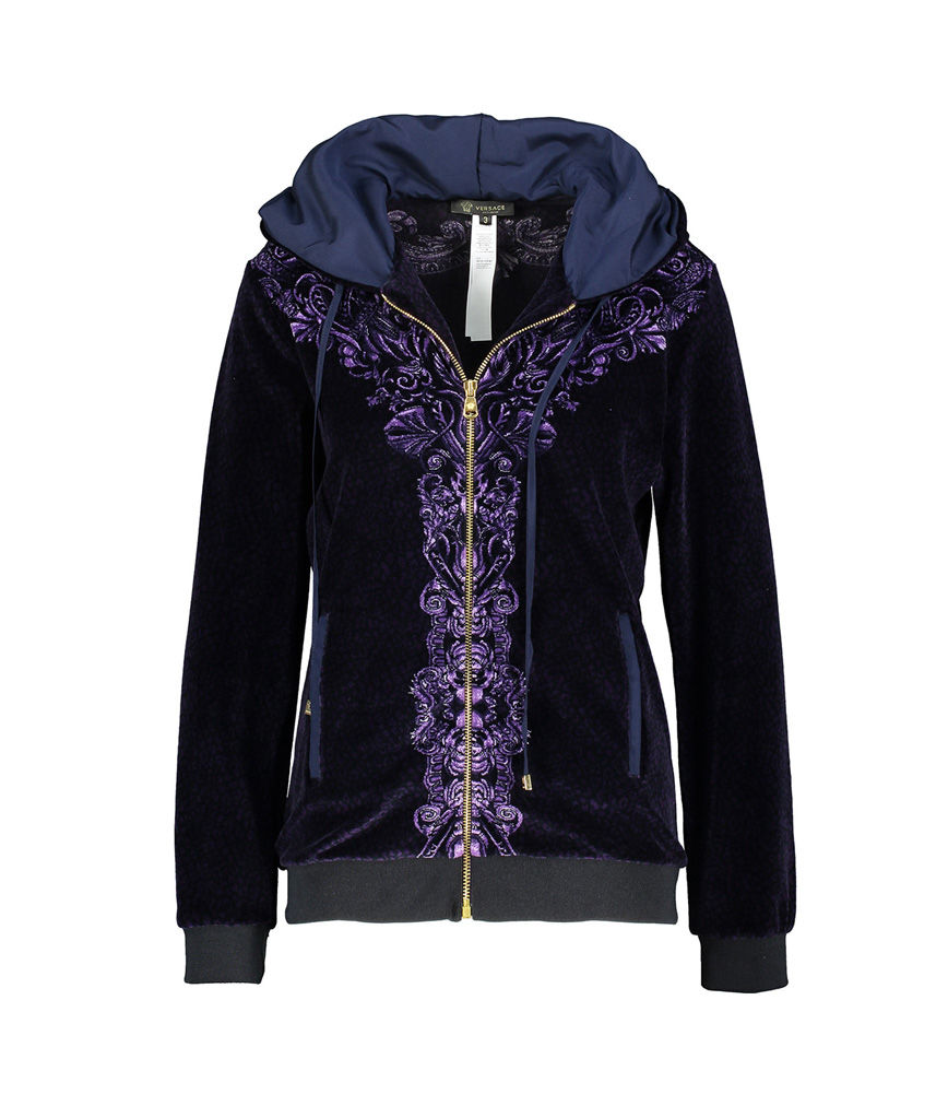 VERSACE Velvet Floral Hoody (RARE & COLLECTABLE)