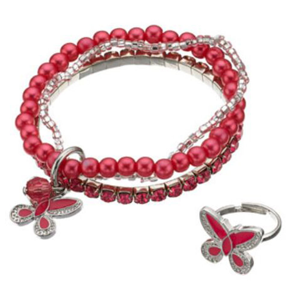 MONSOON 3 Beaded Bracelet and Ring Set