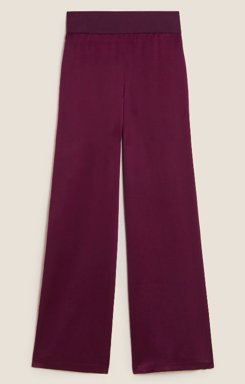 Miniatura: M&S by AUTOGRAPH Pure Silk High Rise Wide Leg Trouser T50/8266T
